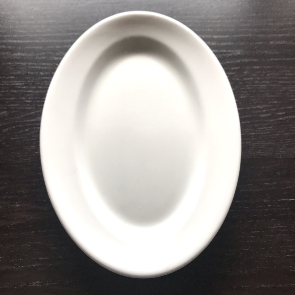 Vintage Buffalo China White 12” Oval Platter